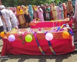 pyre of husband and wife burnt at one time