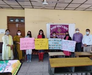 Joginder Nagar: Painting and slogan writing competition organized in the college