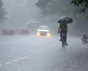 Andhra Pradesh: Torrential rain washed away water on Bharat Bandh