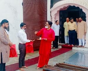 ज्वालामुखी मंदिर के मुख्य मार्ग की सीढ़ियों पर 10 लाख के शेड निर्माण का विधिवत शुभारंभ