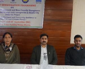 Two-day sensitization program organized to deal with emergency situation in Shimla city