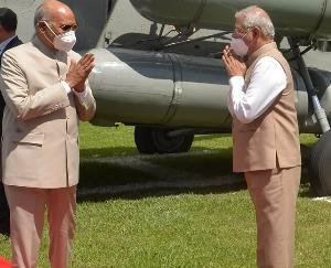 Governor Rajendra Vishwanath Arlekar wishes President Ram Nath Kovind on his birthday