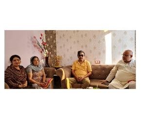 Kangra: BJP in-charge Avinash Rai Khanna learned the condition of district president Sanjeev