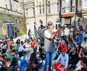 Farmers celebrated black day in Shimla due to Lakhimpur Kheri episode