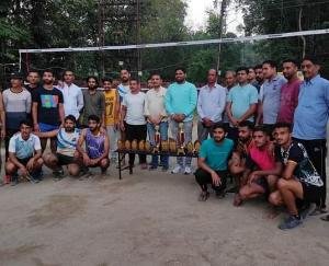 Volleyball competition organized by youth club Khaira Chhechdi