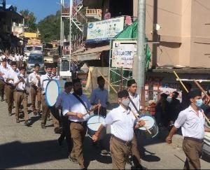 दाड़लाघाट - आरएसएस  के स्थापना दिवस पर शस्त्र पूजन कार्यक्रम आयोजित