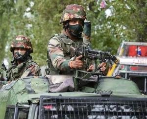 Terrorists opened fire on army and police personnel in Baramulla, Jammu and Kashmir