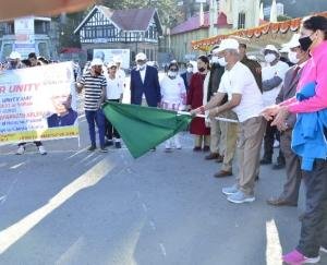 Governor flagged off the Run for Unity on the occasion of Sardar Patel's birth anniversary