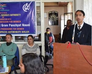 Women Legal Awareness Camp organized in Nauni on the occasion of National Legal Services Day