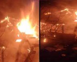 Shimla: Fire broke out in a two-storey house in Chidgaon's Sandasu