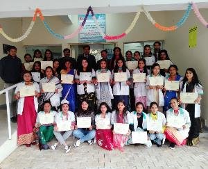 Beauty parlor training given by PNB RSETI Dharamshala