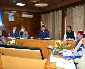 Shimla: Chief Minister Jai Ram Thakur holds meeting with representatives of Bharatiya Mazdoor Sangh