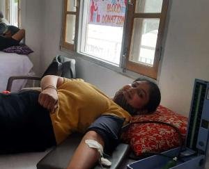Blood donation camp organized in Government College, Darlaghat