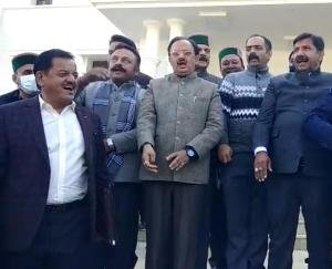 The-opposition-raised-slogans-against-the-government-outside-the-houseor-not-discussing-then-no-confidence-motion-brought-by-the-opposition