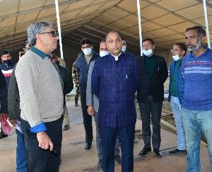 Shimla: CM inspects preparations for PM's rally