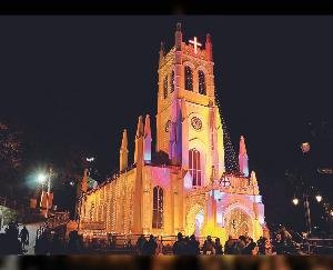 Remembering Jesus Christ at Shimla's Christ Church on Christmas