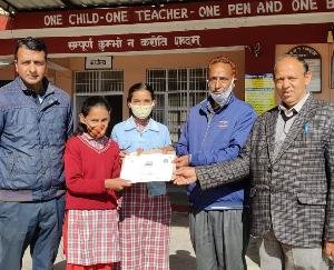 Dadlaghat: The student of the Government Senior Secondary School, Ghanagughat was selected for the state level competition.