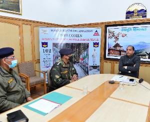 Shimla: Chief Minister Jai Ram expressed his gratitude to the Defense Minister for dedicating five bridges for the state.