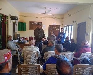 Darlaghat: Quarterly meeting of Ex-Servicemen League organized