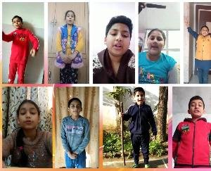 ज्वालामुखी : डीएवी भड़ोली के बच्चों ने मनाया ऑनलाइन लोहड़ी का त्यौहार