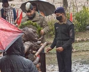 देहरा: लुदरेट के पूर्व सैनिक का सैन्य सम्मान के साथ हुआ अंतिम संस्कार