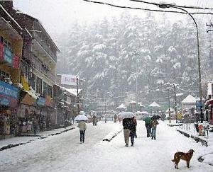 Snowfall continues in Banjar Valley for the second day in Puri Valley. in the snow