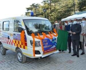 Shimla: Ambulance flagged off for Kupvi section of Chapal