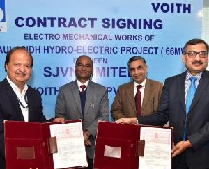 Shimla: Signing of contract agreement for 66 MW Dhaulasiddh Hydroelectric Project
