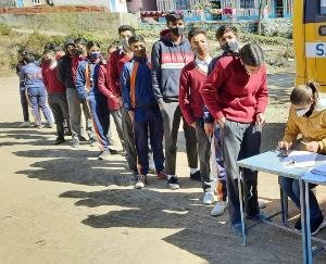 Organized Kovid vaccination camp in school