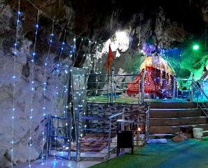 Preparations for the 11-day Shiva Mahapuran story completed in the ancient Shiva Tandava cave