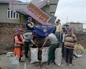 Remove polythene, save environment campaign, run in Dhundan school