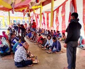 Bhandara imposed on successful organization of Shivratri festival and Shiv Mahapuran story