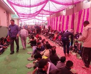 Police personnel organized Bhandara