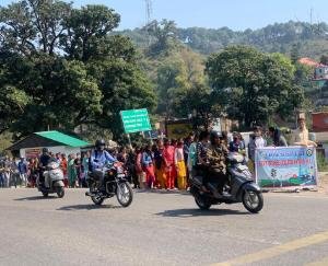  Rally organized on road safety awareness in Matair College