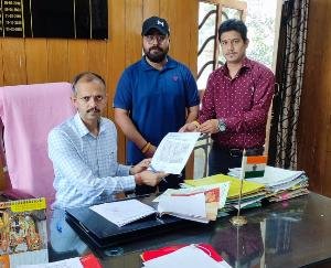 Youth Congress sent memorandum to Governor through SDM