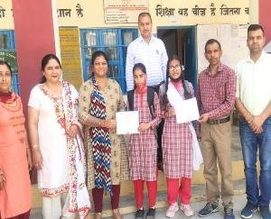Anchal and Riya got merit certificate
