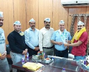 Congress State Secretary Karun Sharma joined Aam Aadmi Party