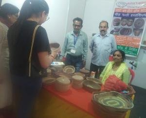 Products made of pine leaves became the center of attraction in Police Ground