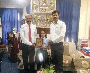 Arshiya of GAV became the state champion in chess
