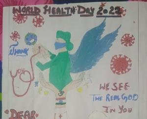 Organized a program on World Health Day at Dhundan School
