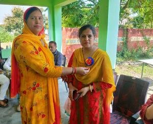 Blood donation camp organized in Manei, martyr's wife inaugurated