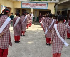 Information about anemia given to children in Kashlog school