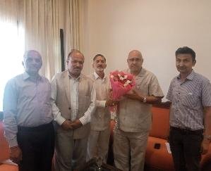 Darlaghat: Himachal Pradesh Corporate Sector Retired Coordination Committee delegation met Avinash Rai Khanna