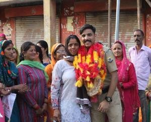  grand welcome to the orchestra band team of Himachal Police who returned to Himachal from Mumbai