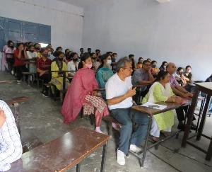 Speech competition and poster making competition organized in Physics Department at MCM DAV College, Kangra on World Earth Day.