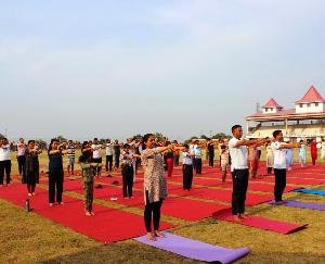 Yoga workshop organized by the Department of Posts
