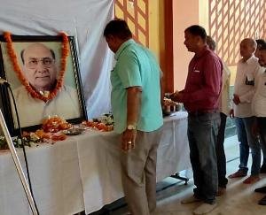 Former Minister Late. Tributes paid on the third death anniversary of Chaudhary Vidyasagar