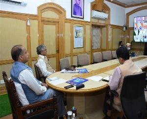 CM participates in virtual meeting with PM