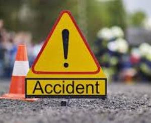 Two cars collide on village Basalag National Highway, three seriously injured