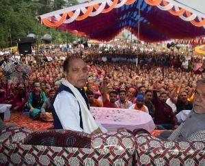  CM lays foundation stone of 14.09 crore projects in Chhatri